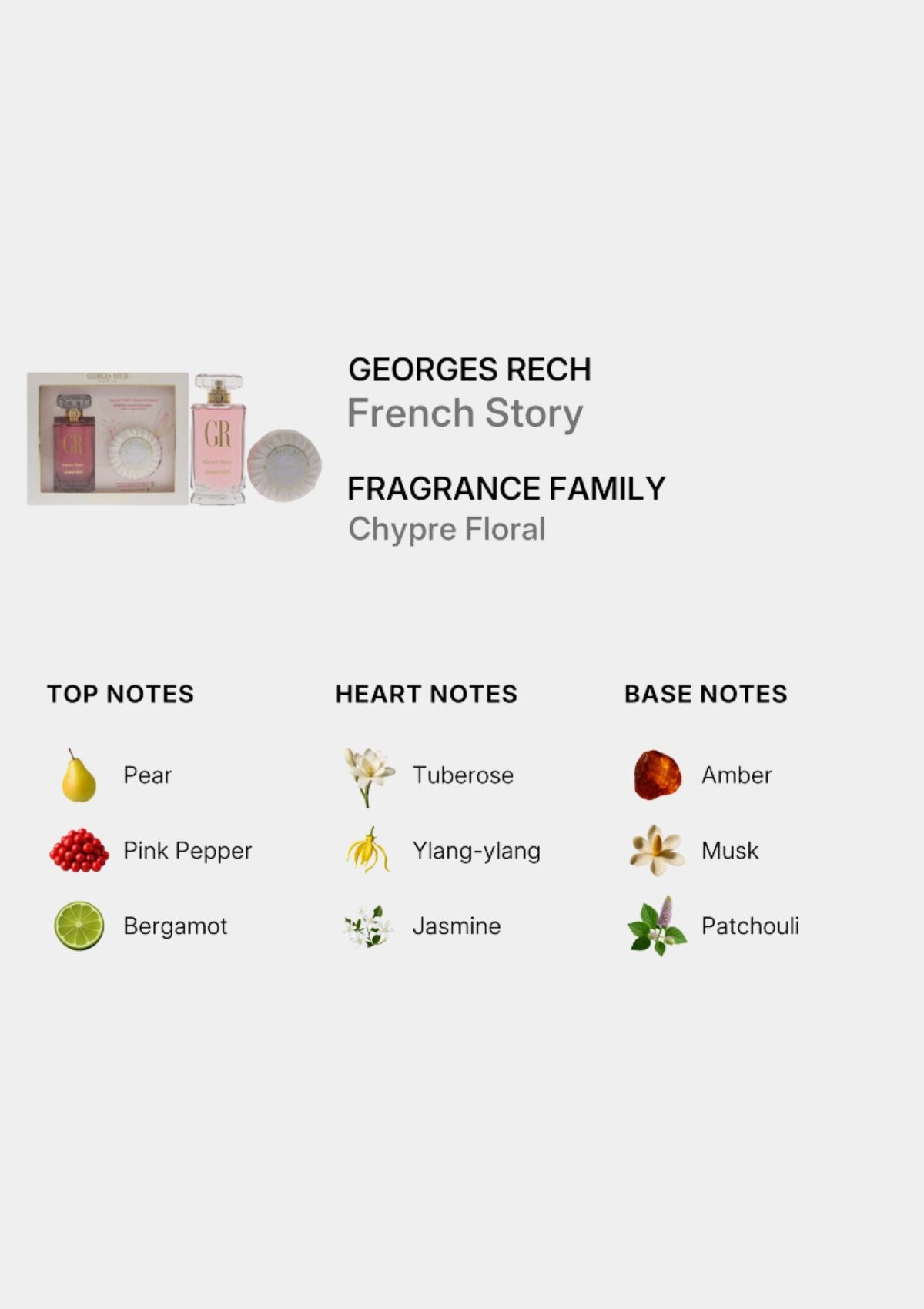 Georges Rech French Story 2 Pcs Gift Set for Unisex EDP 100mL