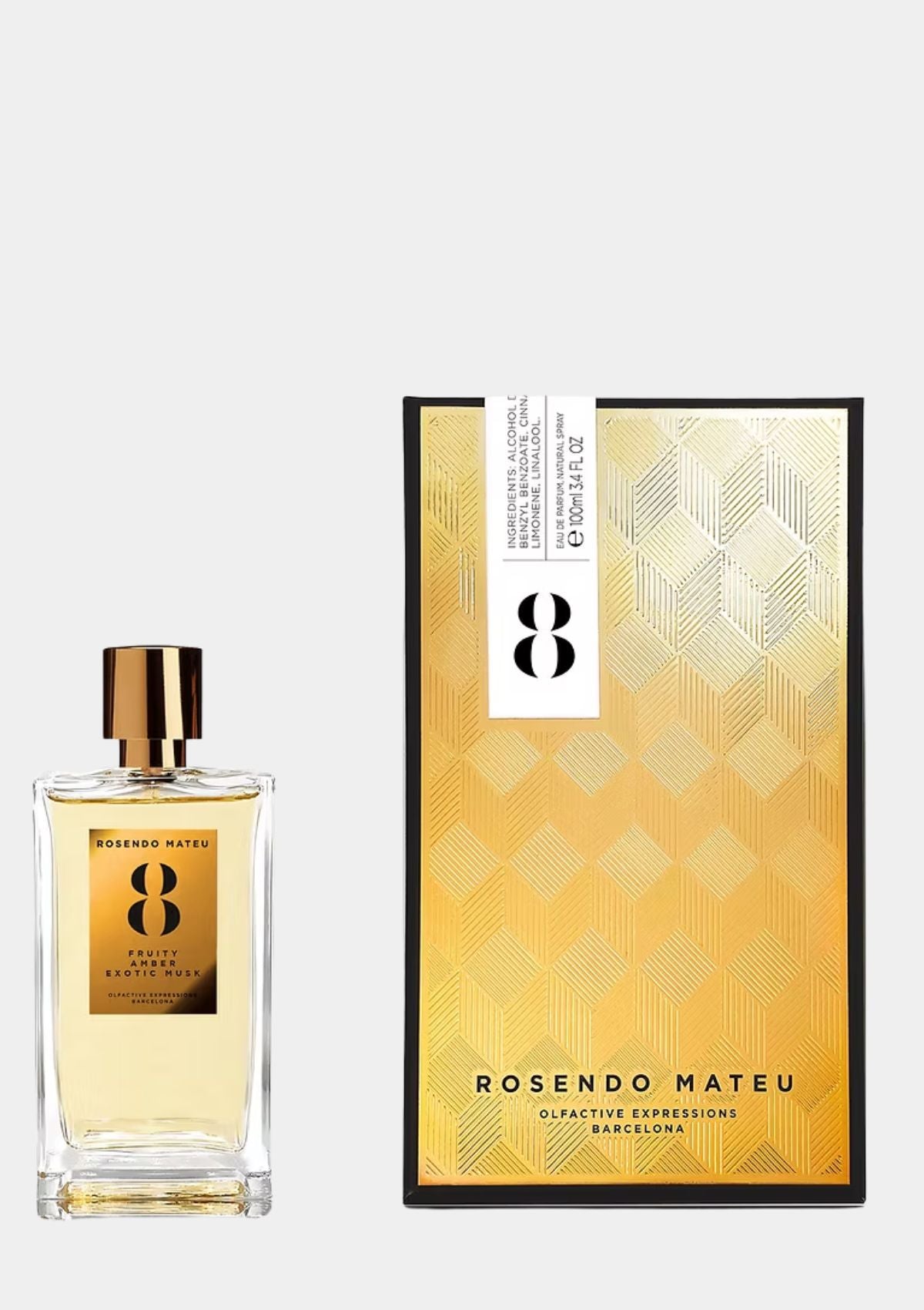 Rosendo Mateu 8 Fruity Amber Exotic Musk for Unisex EDP 100mL