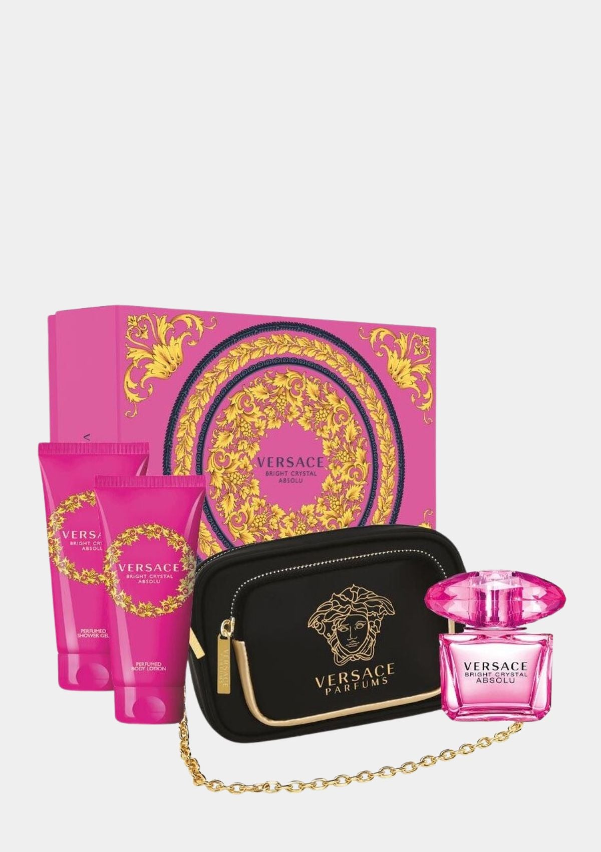 Versace Bright Crystal Absolu 4 Pcs Gift Set for Women EDP 90mL